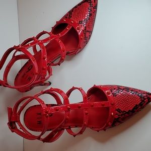 RED & Black High heels